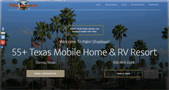 Desktop Screenshot of palmshadowsrvpark.com