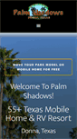 Mobile Screenshot of palmshadowsrvpark.com