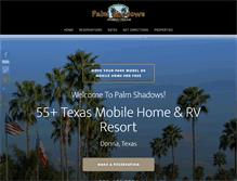 Tablet Screenshot of palmshadowsrvpark.com